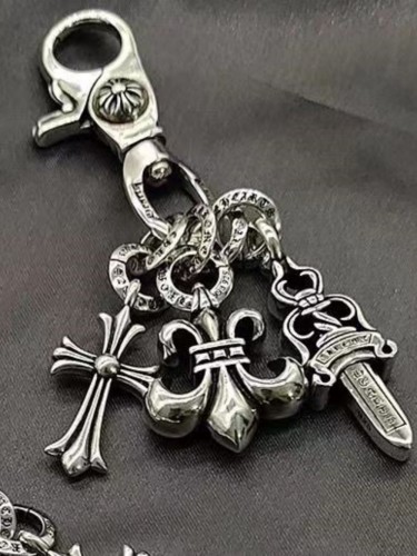 1:1 quality version CH Pure Silver Cross Keychain Pendant