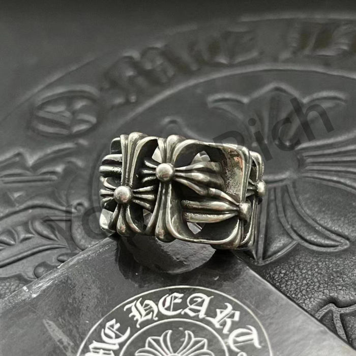 CH Vintage Cross Cross Flower Tomb Sword Hexagram Ring 26 colors