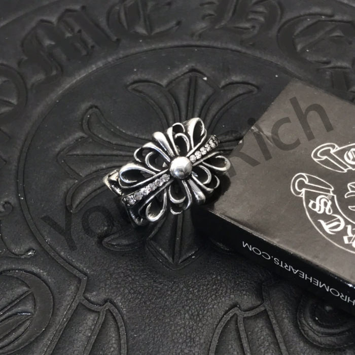 CH Vintage Cross Cross Flower Tomb Sword Hexagram Ring 26 colors