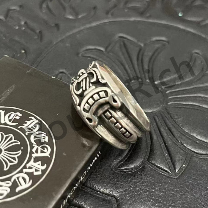 CH Vintage Cross Cross Flower Tomb Sword Hexagram Ring 26 colors