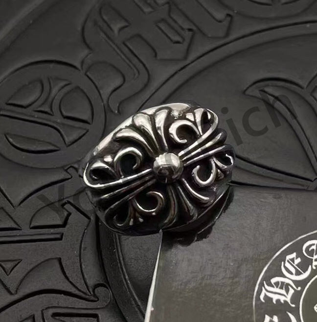 CH Vintage Cross Cross Flower Tomb Sword Hexagram Ring 26 colors
