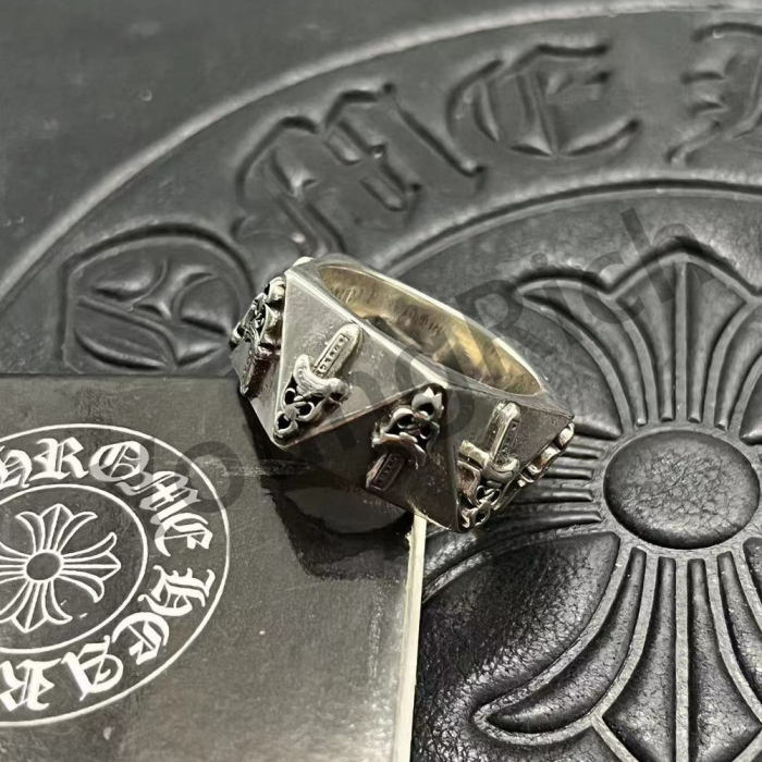 CH Vintage Cross Cross Flower Tomb Sword Hexagram Ring 26 colors