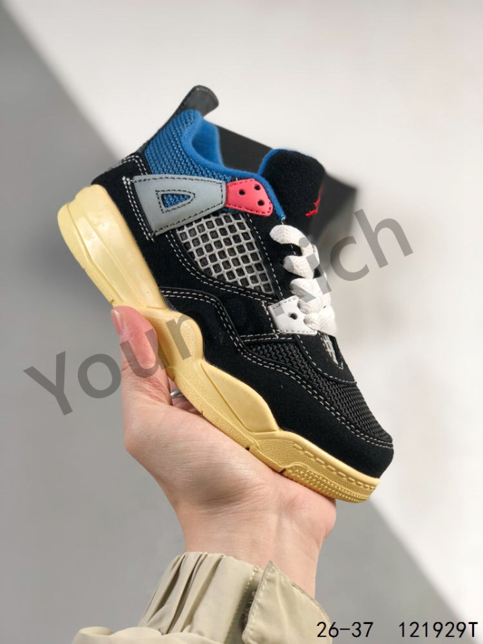 Generation 4 mid-top retro basketball shoes kids shoes 23 colors