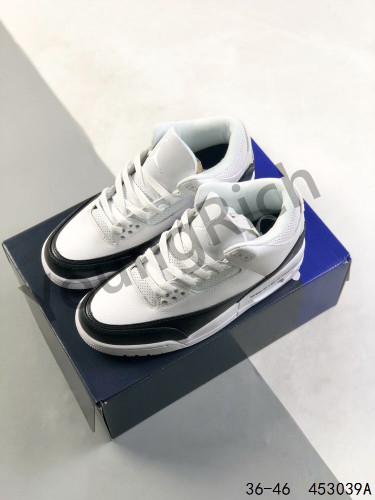 Generation 3 Black and White Colorblock Basketball Shoes