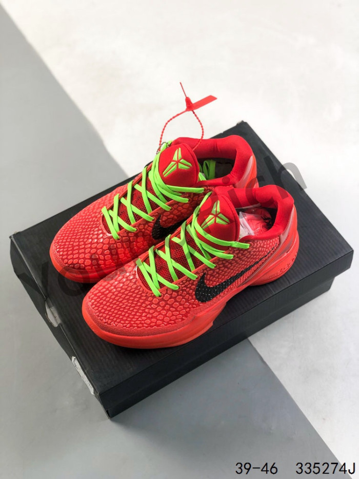 1:1 quality version Kobe VI Solid Basketball Shoes