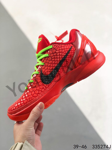 1:1 quality version Kobe VI Solid Basketball Shoes
