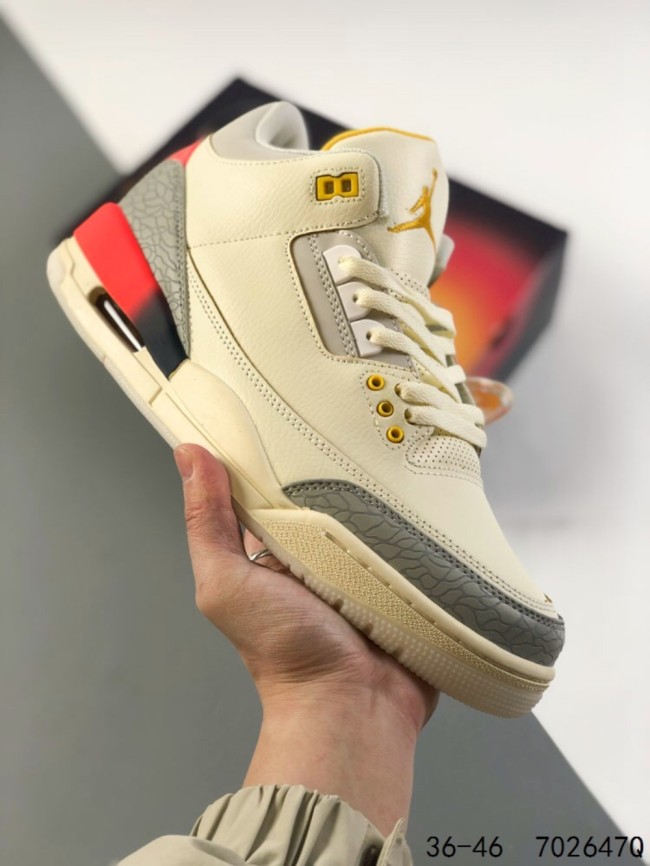 Generation 3 Yellow Grey Crackle Basketball Shoes