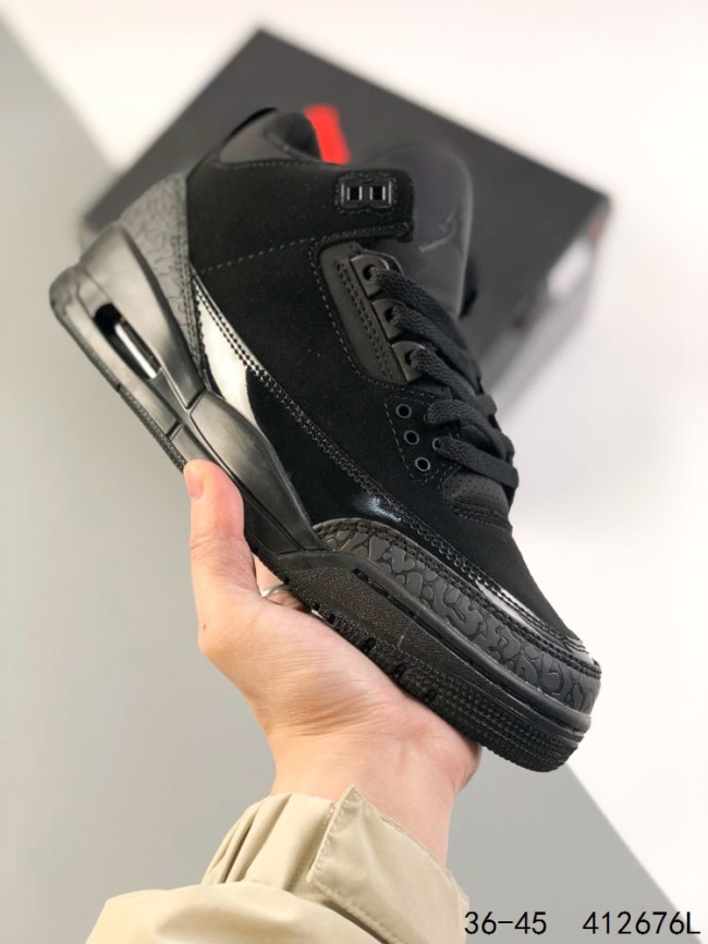 @j3 Black Crackle Basketball Shoes