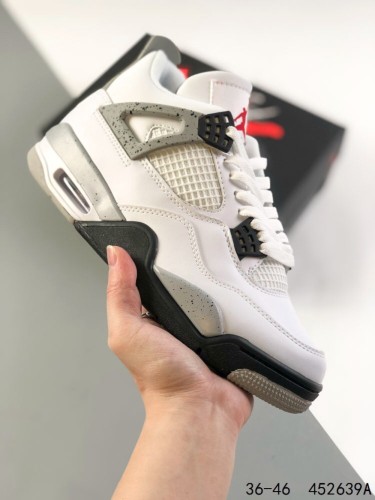 Generation 4 White Gray Basketball Shoes