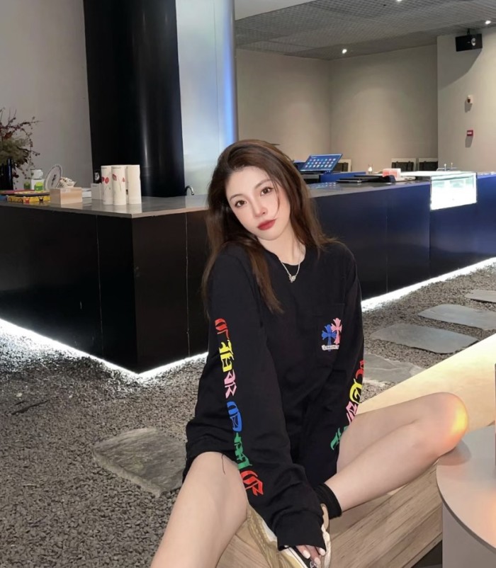 1:1 quality version Colorful Cross Long Sleeve 2 colors