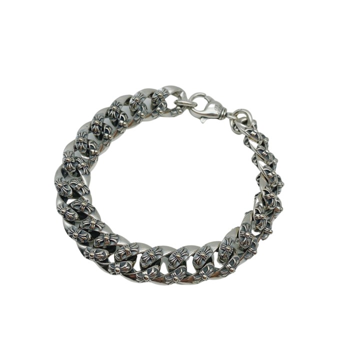 1:1 quality version Cross Engraved Lobster Clasp Bracelet