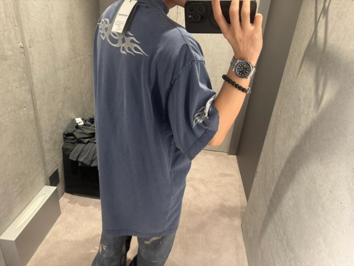 [buy more save more]  1:1 quality version Light Blue Big Silhouette T-Shirt