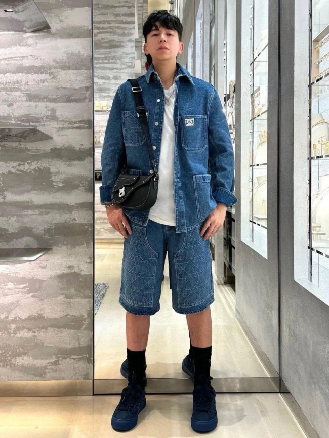 1:1 quality version Vintage Ribbed Lumberjack Denim Shorts