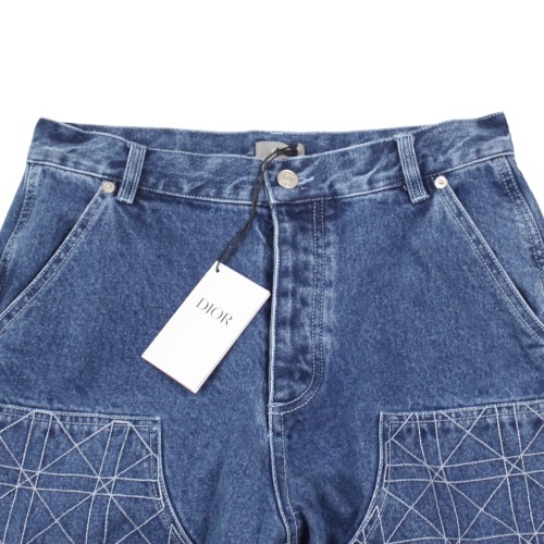 1:1 quality version Vintage Ribbed Lumberjack Denim Shorts