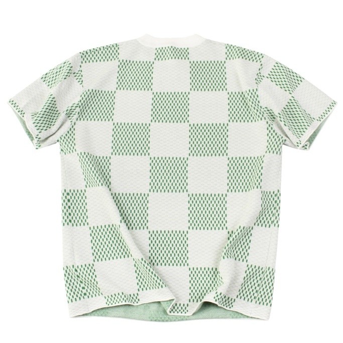 1:1 quality version Checkered Jacquard Woolen tee 2 colors