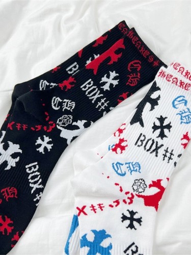 Sanskrit Alphabet Sports Stockings 2 colors