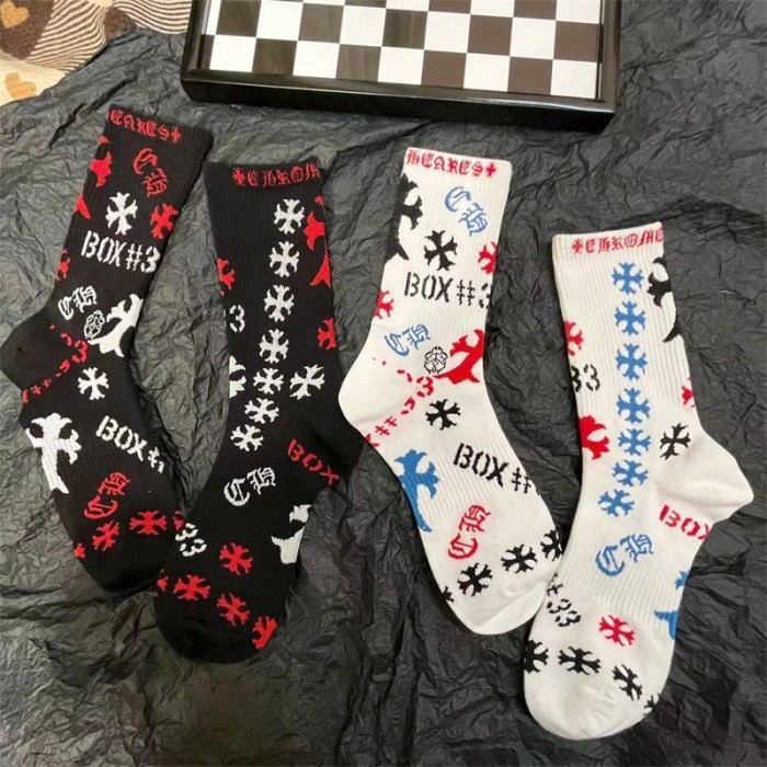 Sanskrit Alphabet Sports Stockings 2 colors