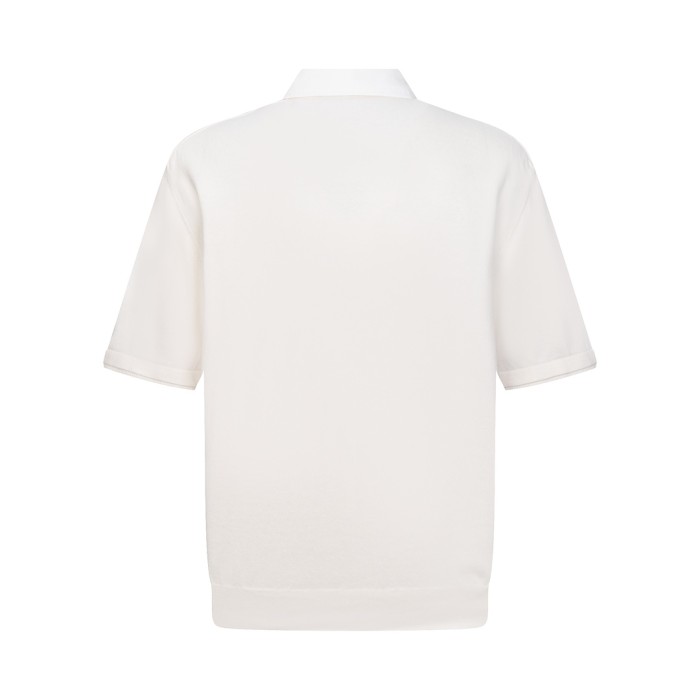 1:1 quality version Embroidered cotton blend tee polo shirt 2 colors