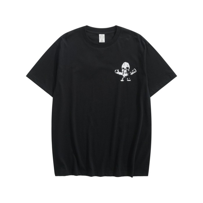 1:1 quality version Round Skull Print tee 2 colors
