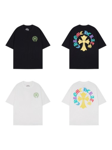 Colorful Sanskrit Cross Print tee 2 colors