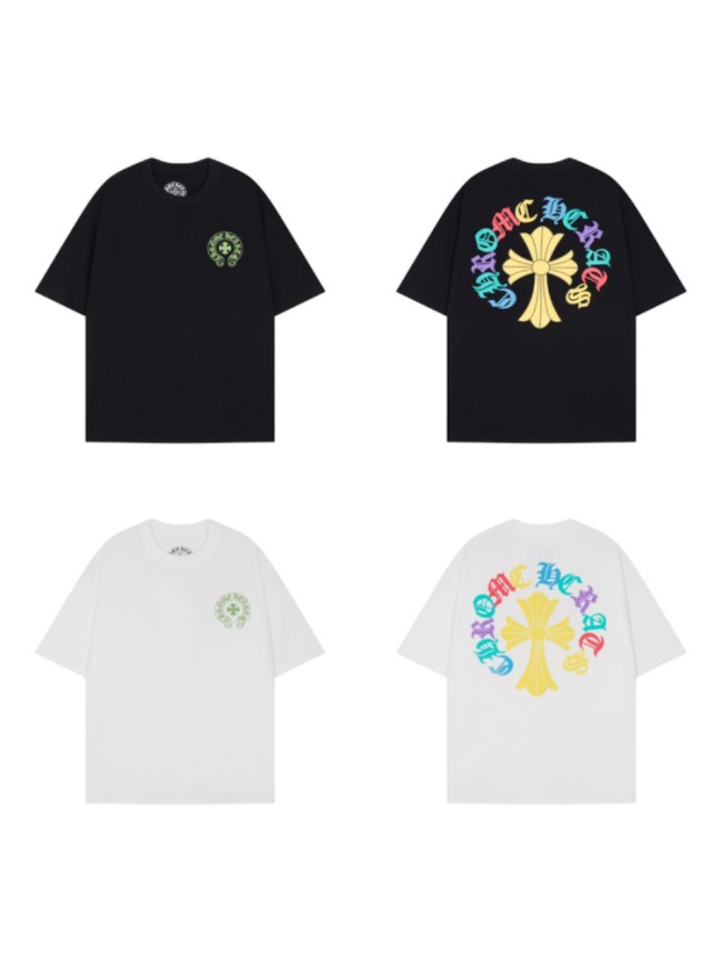Colorful Sanskrit Cross Print tee 2 colors