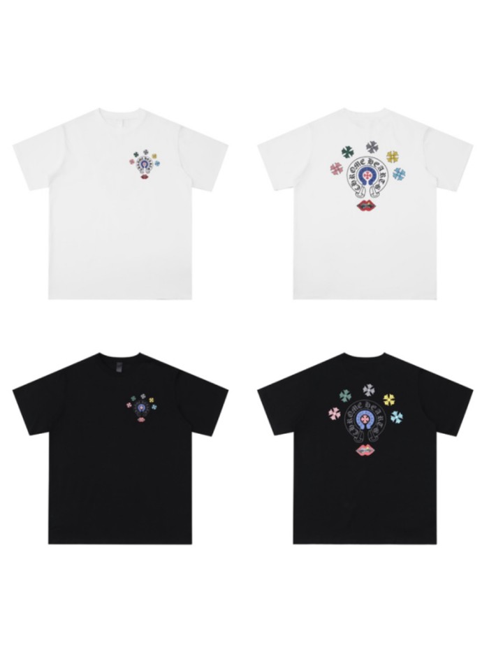 Red Lips Colorful Cross tee 2 colors
