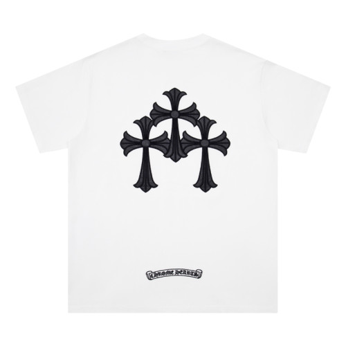 Patchwork Leather Cross tee 2 colors
