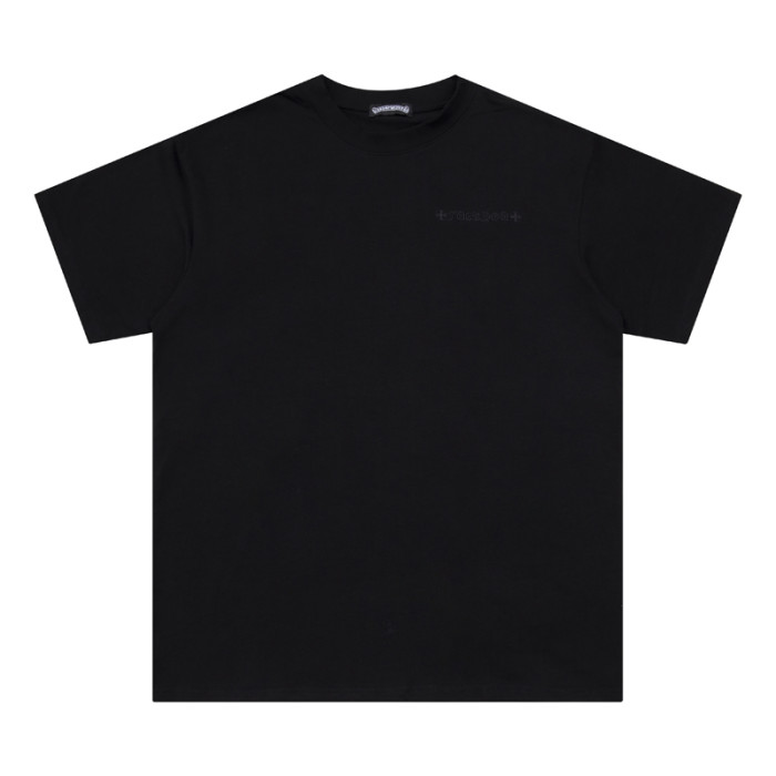 Patchwork Leather Cross tee 2 colors