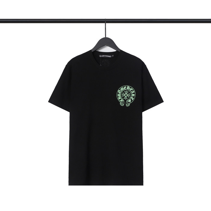 Horseshoe Loop Back Embroidered Leather tee 2 colors