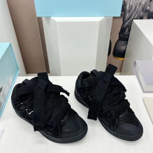 1:1 quality version Chunky lace up chubby shoes