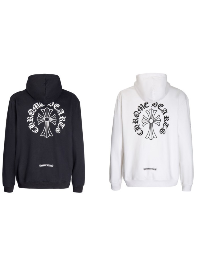  Big Long Cross Flower Arm Zipper Sweatshirt 3 colors