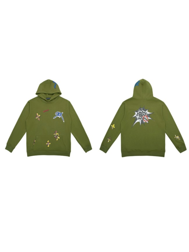  Mattyboy graffiti spiderweb hoodie