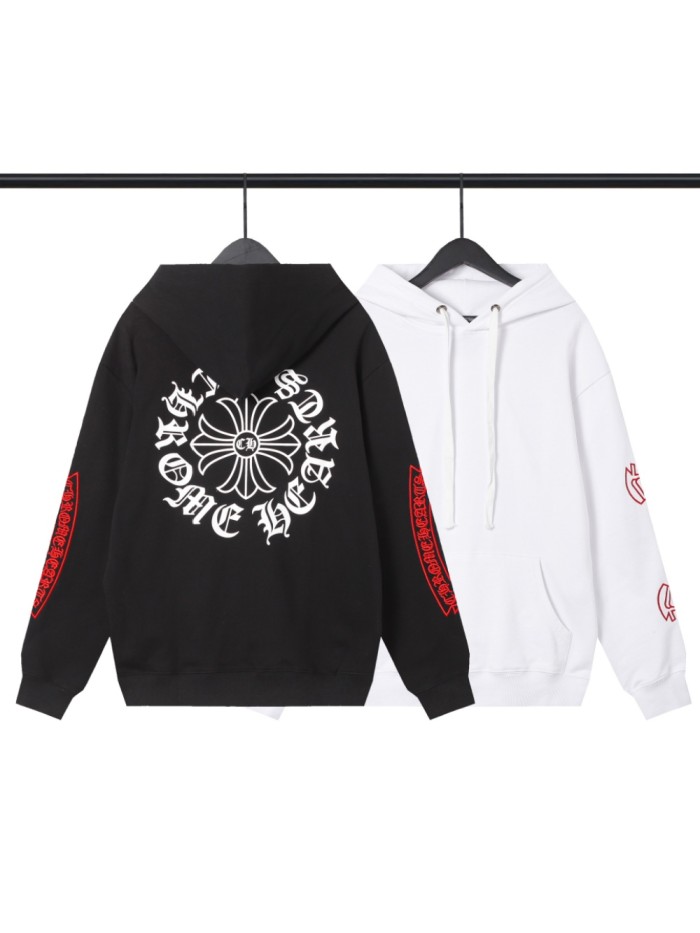  Red Handmade Embroidered Sweatshirt 2 colors