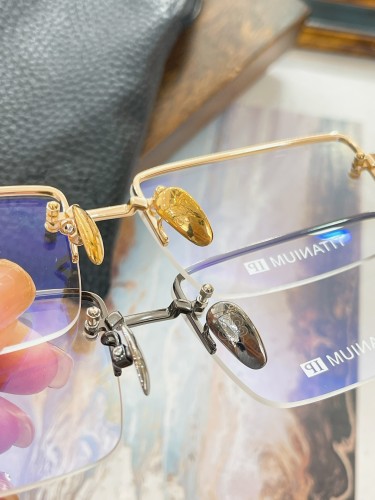 1:1 quality version semi-wrapped rimmed glasses 4 colors