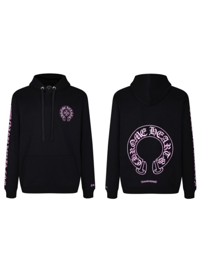  Purple Horseshoe Circle Print Sweatshirt