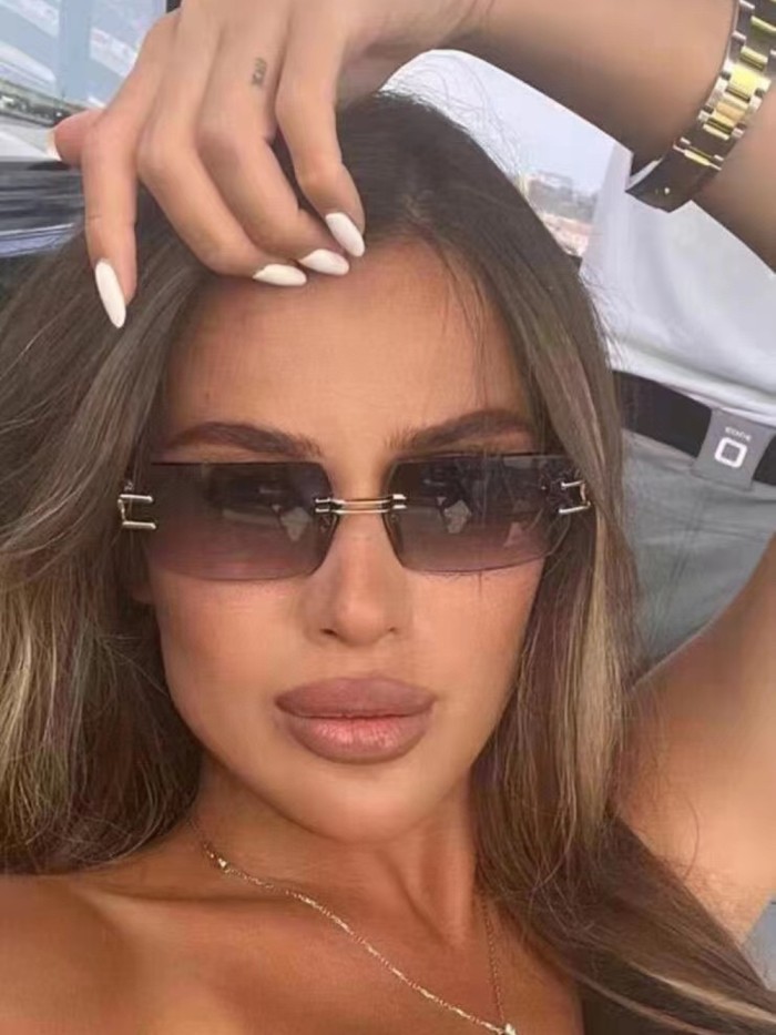 1:1 quality version rimless glasses 5 colors