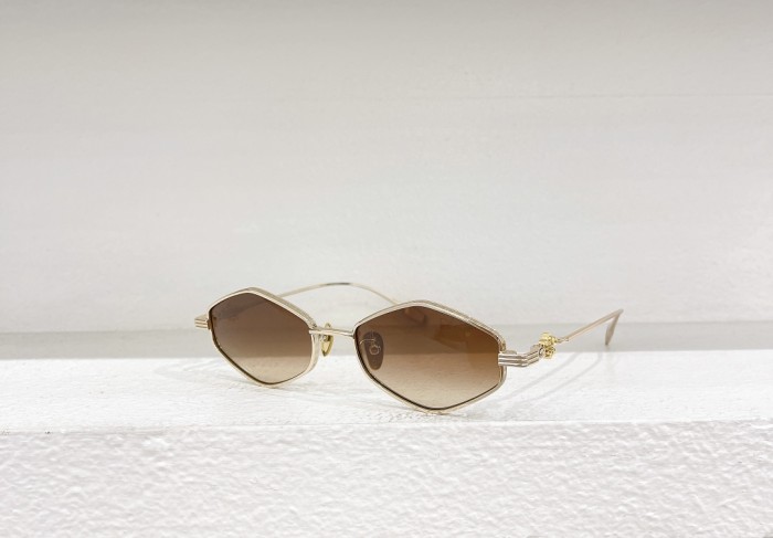 1:1 quality version Diamond shaped metal frame glasses 4 colors