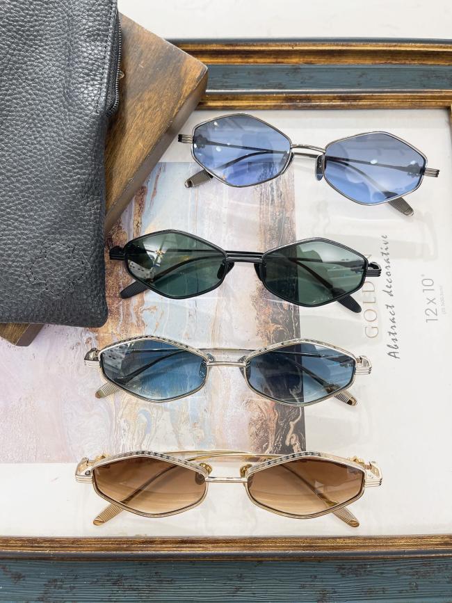 1:1 quality version Diamond shaped metal frame glasses 4 colors