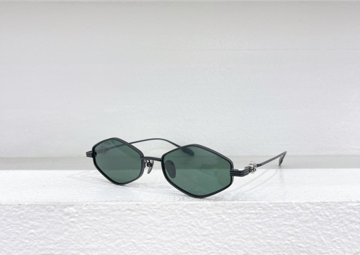 1:1 quality version Diamond shaped metal frame glasses 4 colors