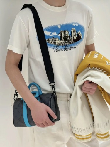 1:1 quality version Western Cowboy Scenic Woolen tee