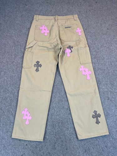 1:1 quality version Pink Checkered Khaki Pants