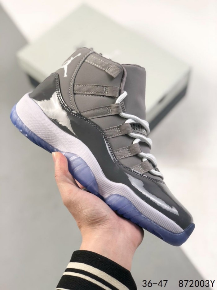 Generation 11 Cool Grey High Top Basketball Shoes