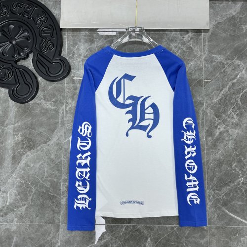 Horseshoe Blue and White Colorblocked Long Sleeve T-Shirt