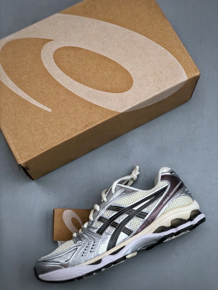 GEL-Kayano Co-Branded Silver and White Running Shoes
