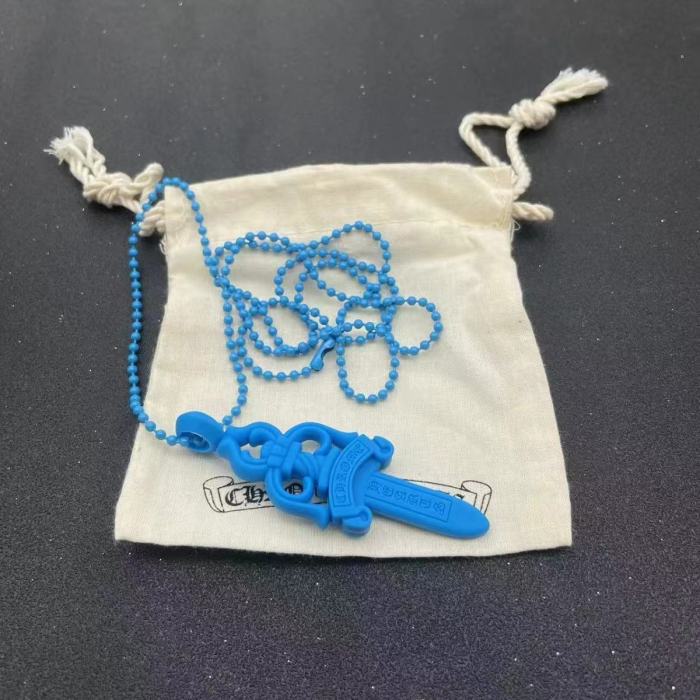 Macaron Multicolor Resin Sword Necklace 7 colors[【with dust bags】