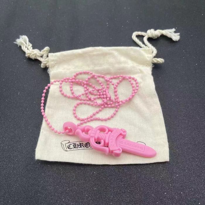 Macaron Multicolor Resin Sword Necklace 7 colors[【with dust bags】