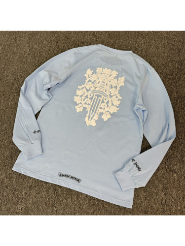 1:1 quality version White Big Sword Printed Loose Long Sleeve T-Shirt