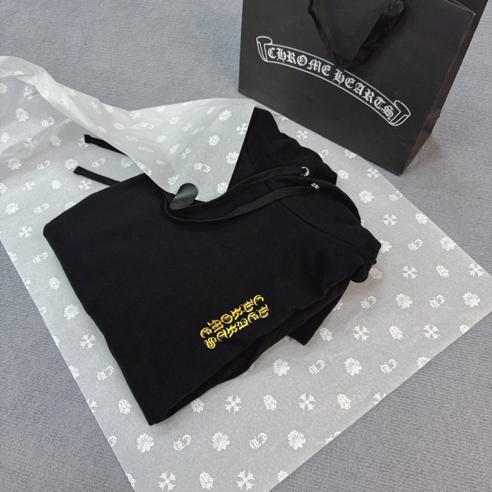 1:1 quality version Hong Kong Limited Ink & Gold Print Hoodie