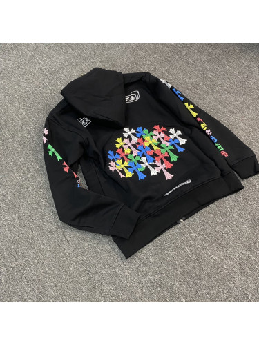 1:1 quality version Classic Colorful Cross Group Zip Hoodie