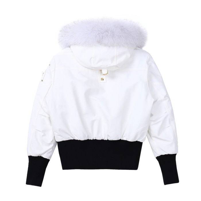 1:1 quality version Gold LOGO standard cold-resistant down jacket with Fur Balls 2 colors